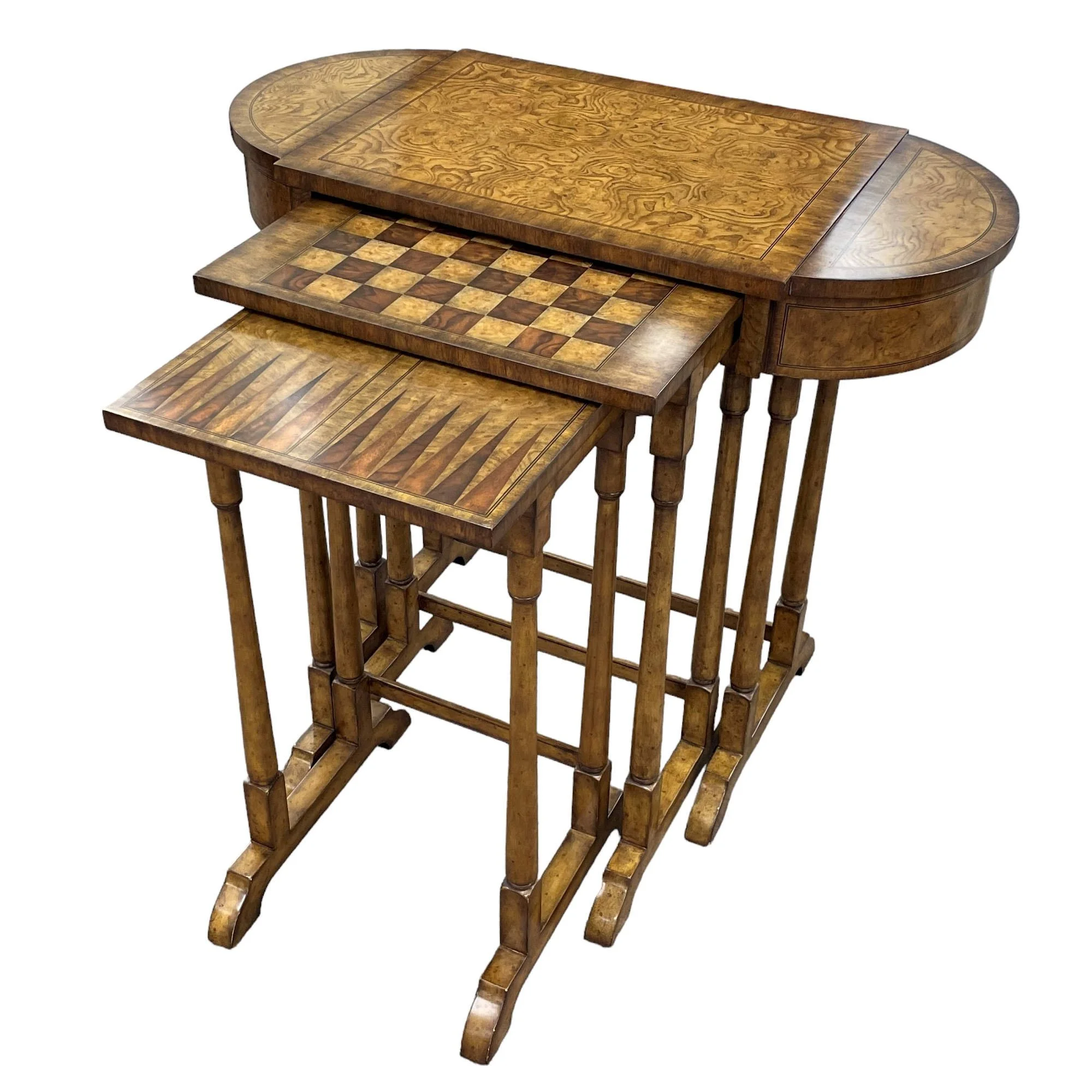 Encore Furniture Gallery-Vintage Maitland Smith Nesting Game Tables